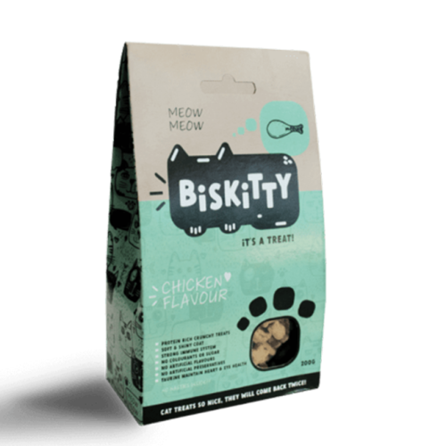 Biskitty Chicken Flavour Cat Treats 200g