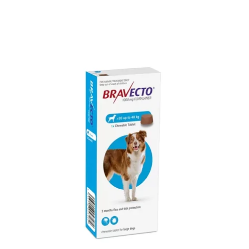 Bravecto Chewable Tick & Flea Tablet for Large Dog 20-40kg