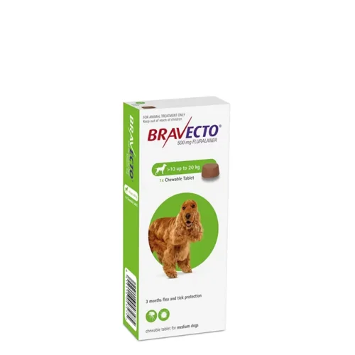 Bravecto Chewable Tick & Flea Tablet for Medium Dog 10-20kg