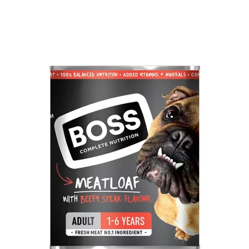 Boss Meatloaf with Steak Flavour 820g Dog Food