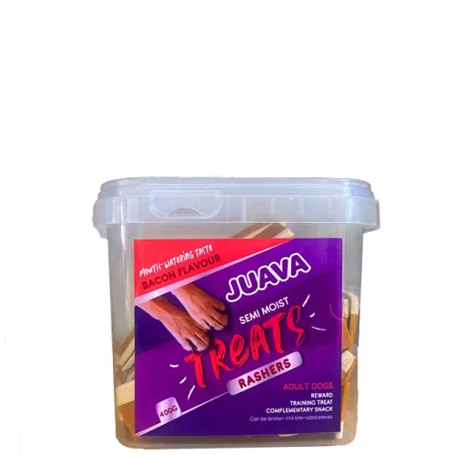 Juava Semi Moist Treats - Bacon Rashers 400g