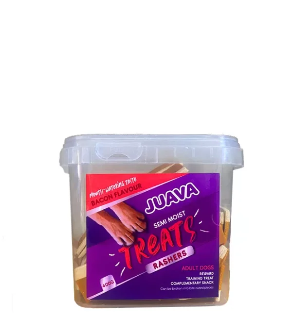 Juava-Semi-Moist-Treats-Bacon-Rashers-1.webp Juava Semi Moist Treats - Bacon Rashers 400g