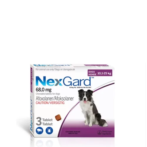 Nexgard Chewable 3 Pack (68mg) 10.1-25kg