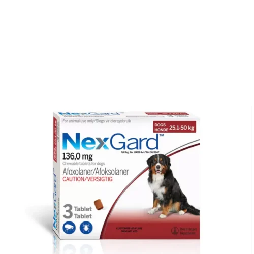 Nexgard Chewable 3 Pack (136mg) 25.1-50kg for Dogs