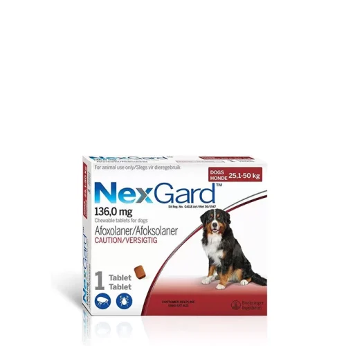 Nexgard Chewable Single (136mg) 25.1-50kg