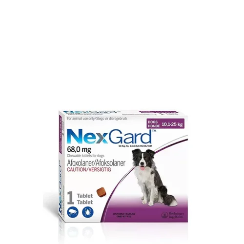 Nexgard Chewable Single (68mg) 10.1-25kg