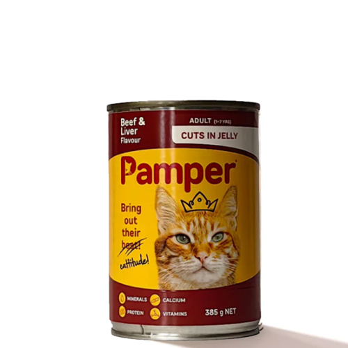 Pamper Cat Can - Beef & Liver 385g