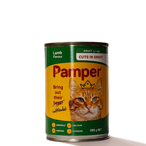 Pamper Cat Can - Lamb 385g