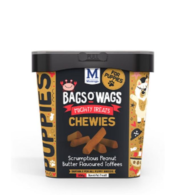 MontegoPuppyPeanutButter.jpg Montego Bags O’ Wags Puppy Toffee Tubes Treats 350G