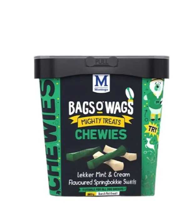 Montego Bags 'O Wags Springbokkie Swirls Treats 500g