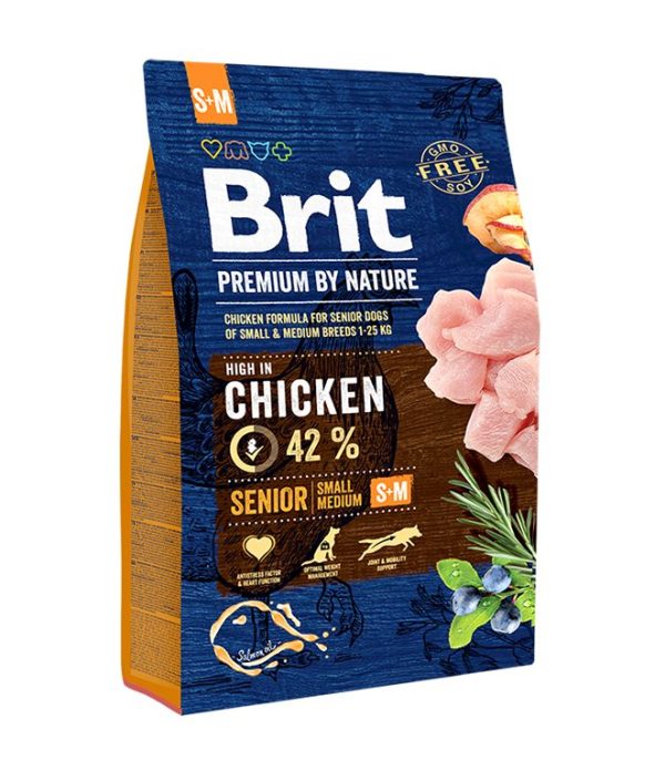 Brit Premium Chicken Small-Medium Senior Dog Food