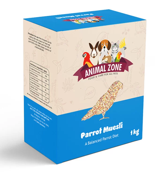 Animal-Zone-Parrot-Muesli-1-KG-Box Animal Zone Parrot Muesli 1kg Box