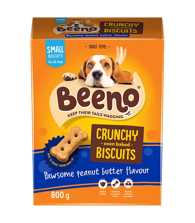 Beeno-Peanut-Butter Beeno Crunchy Original Peanut Butter Flavour Dog Biscuits 800g