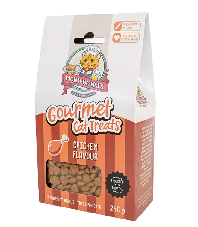 Gourmet-Cat-Treat-Chicken Montegomery's Gourmet Chicken 250g Cat Treat