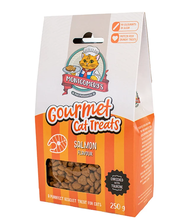 Gourmet-Cat-Treat-Salmon Montegomery's Gourmet Salmon 250g Cat Treat