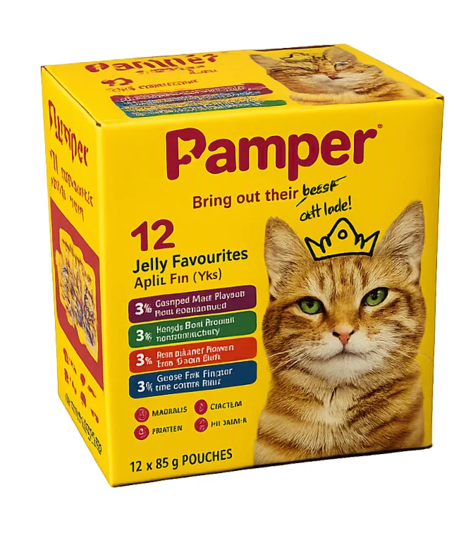 Pamper Multipack Jelly Favourites Cat Food 12×85g